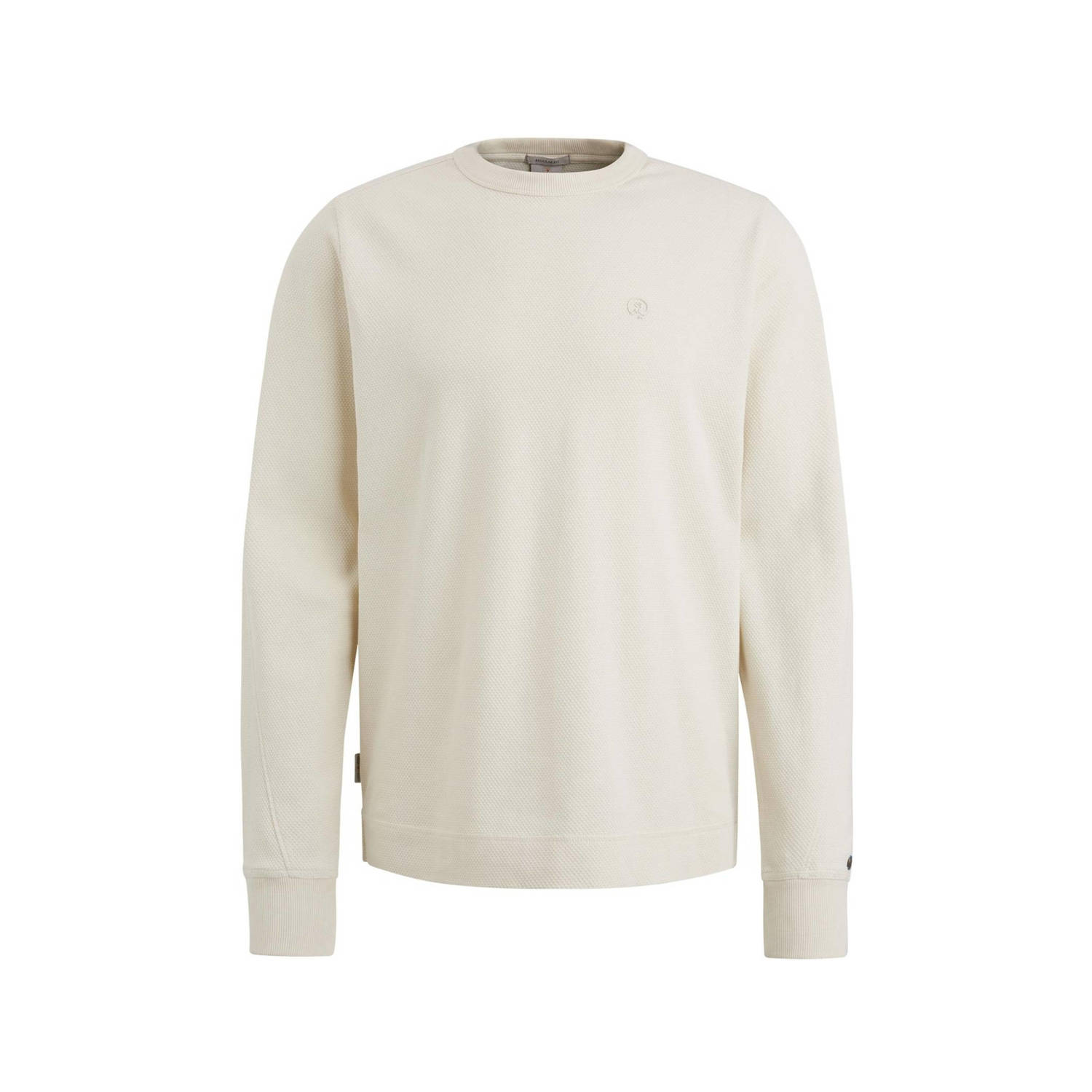 Cast Iron Lange mouw T-shirt in regular fit Beige Heren