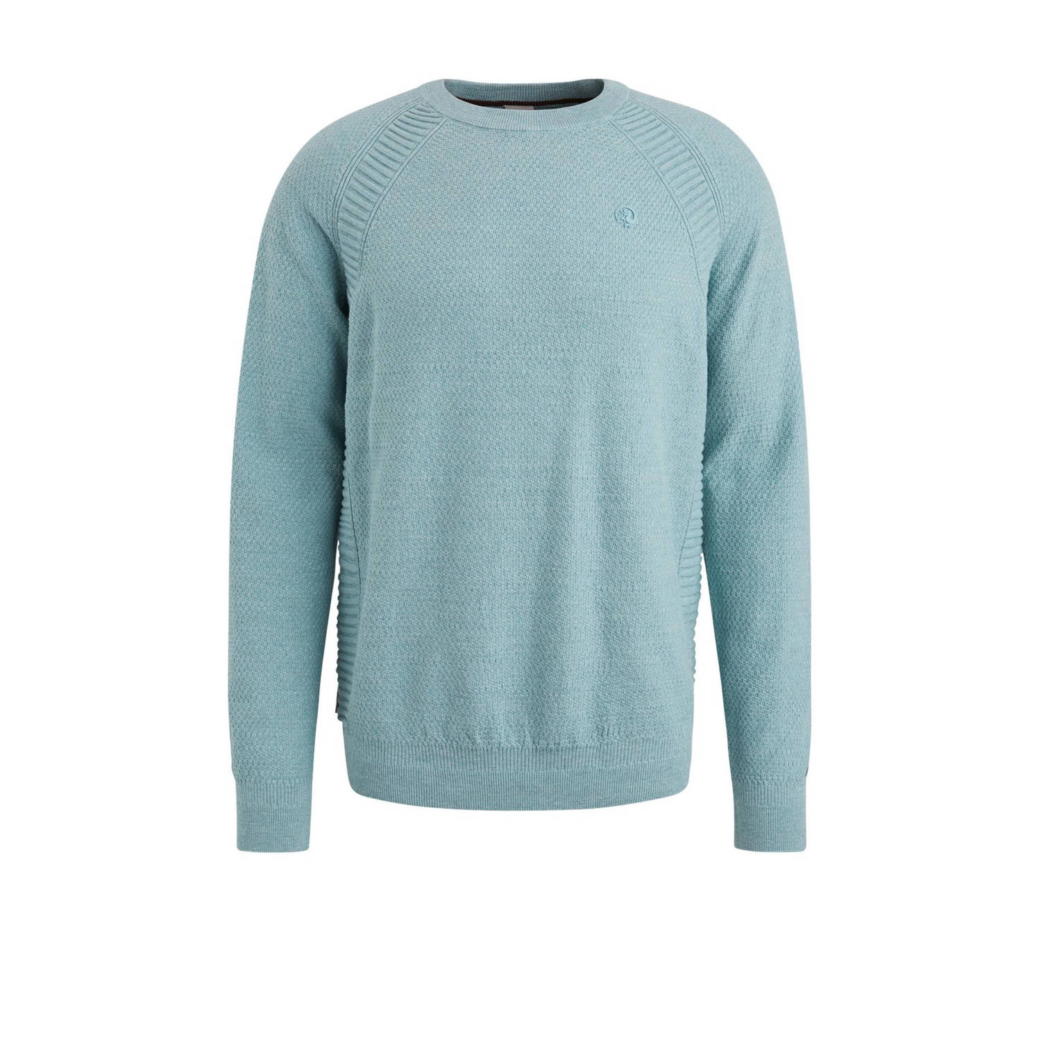 CAST IRON Heren Truien & Vesten Crewneck Cotton Heather Plated Blend Blauw