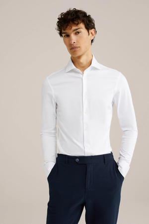 Tall fit casual overhemd wit
