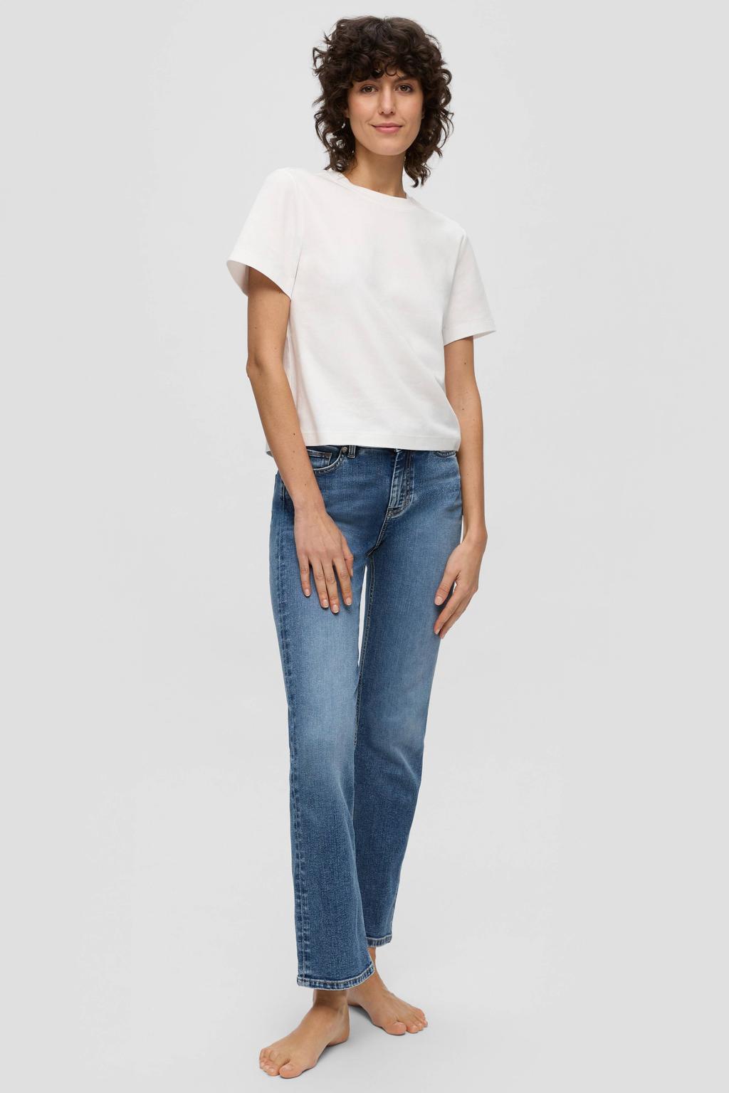 s.Oliver straight leg jeans Karolin medium blue
