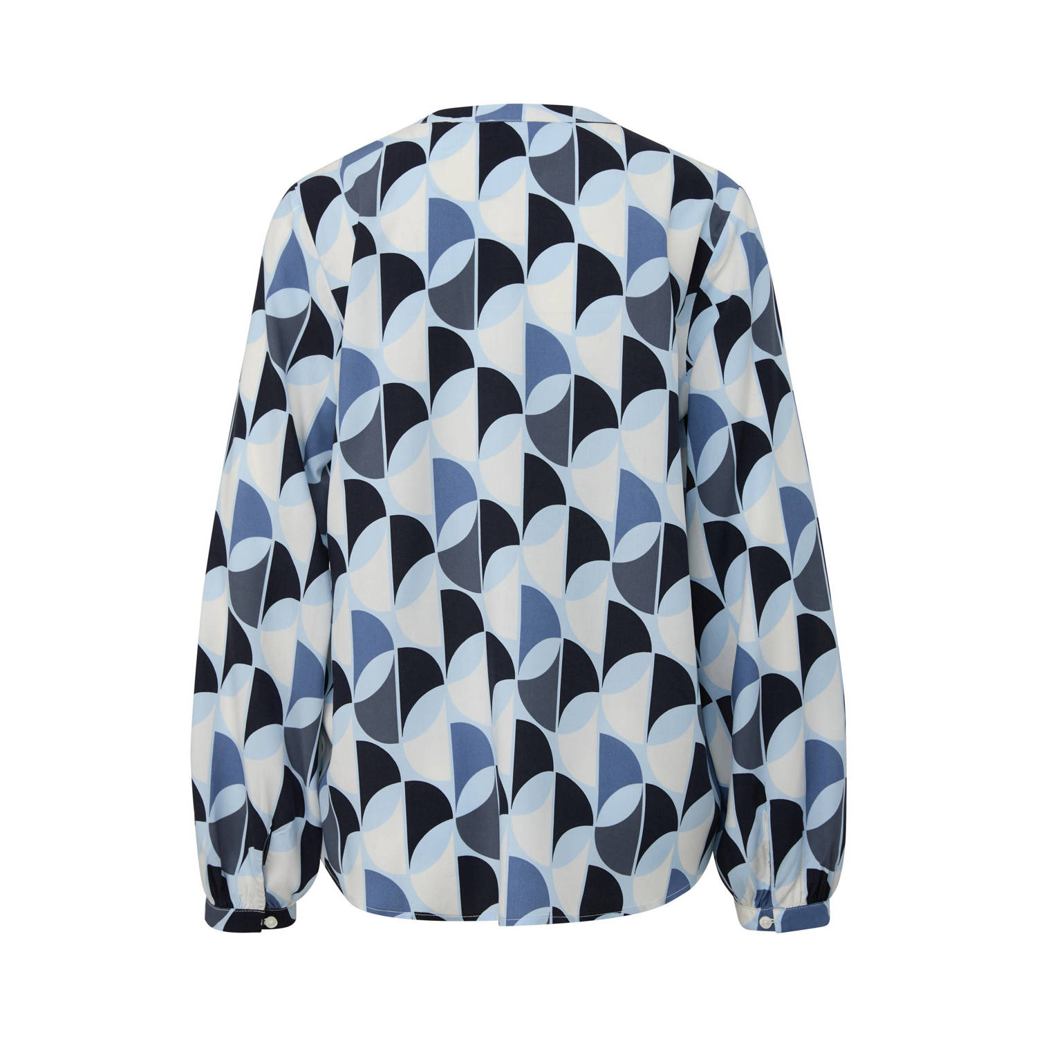 s.Oliver top met grafische print blauw