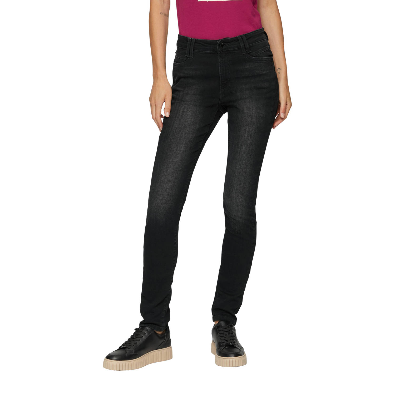 S.Oliver Skinny fit jeans Izabell skinny met sterke wassing