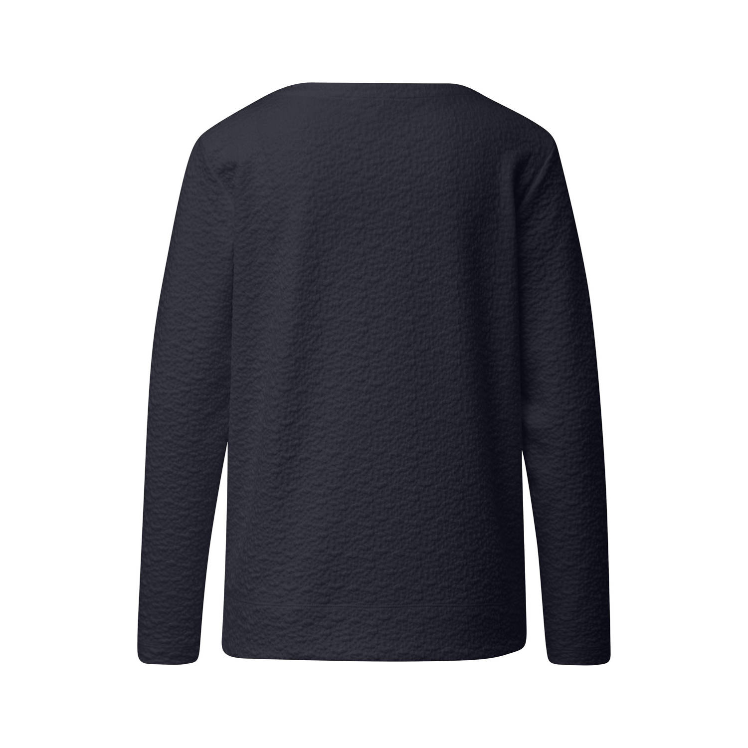 s.Oliver trui met textuur marine