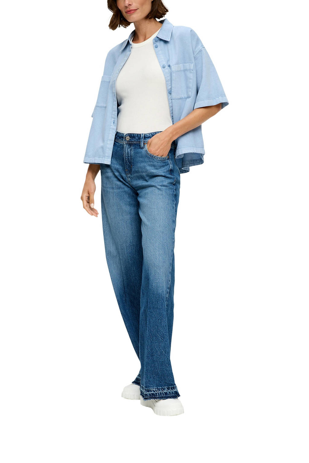 s.Oliver Women's Jeans 2151261, Blue, 34 W / 30 L