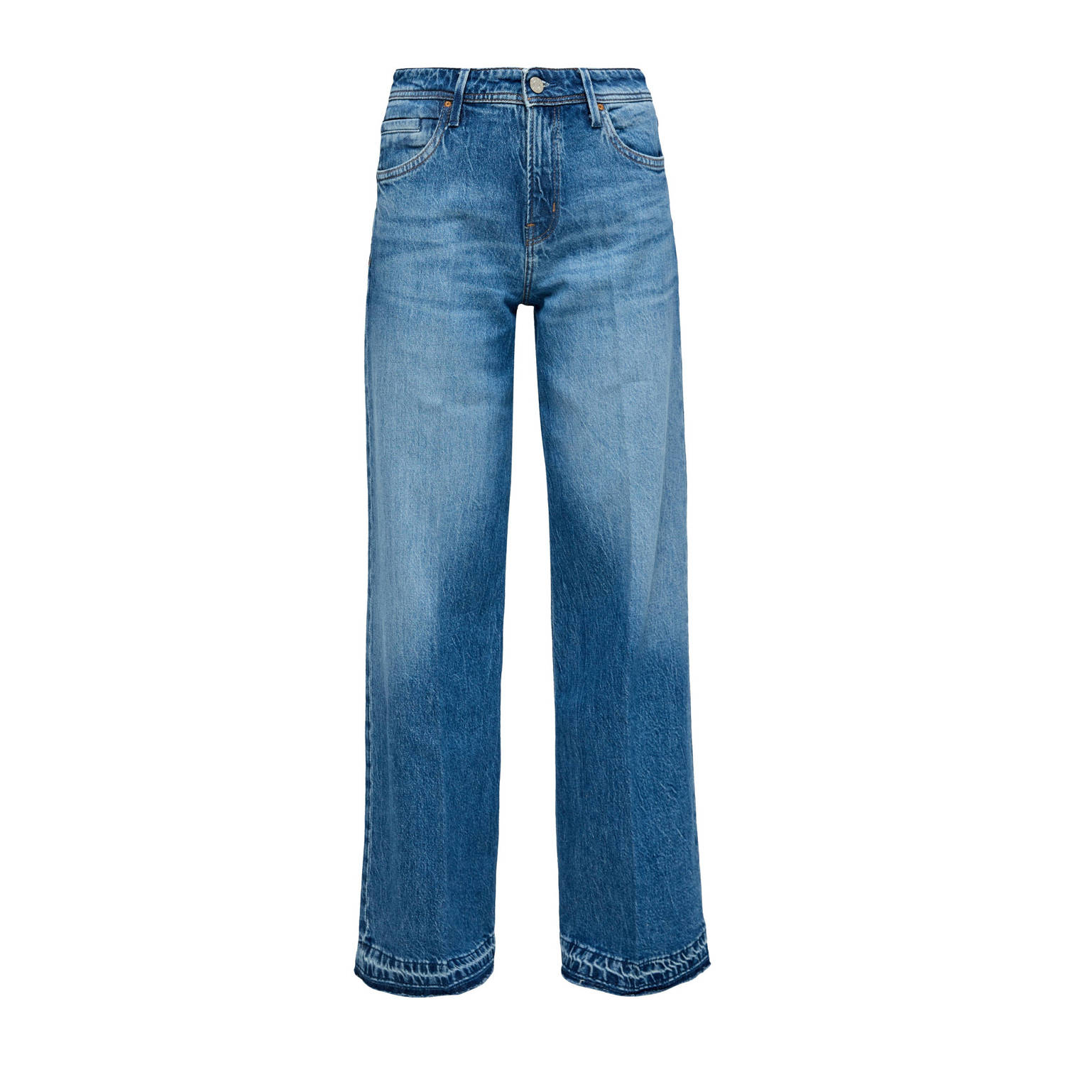 S.Oliver wide leg jeans medium blue denim