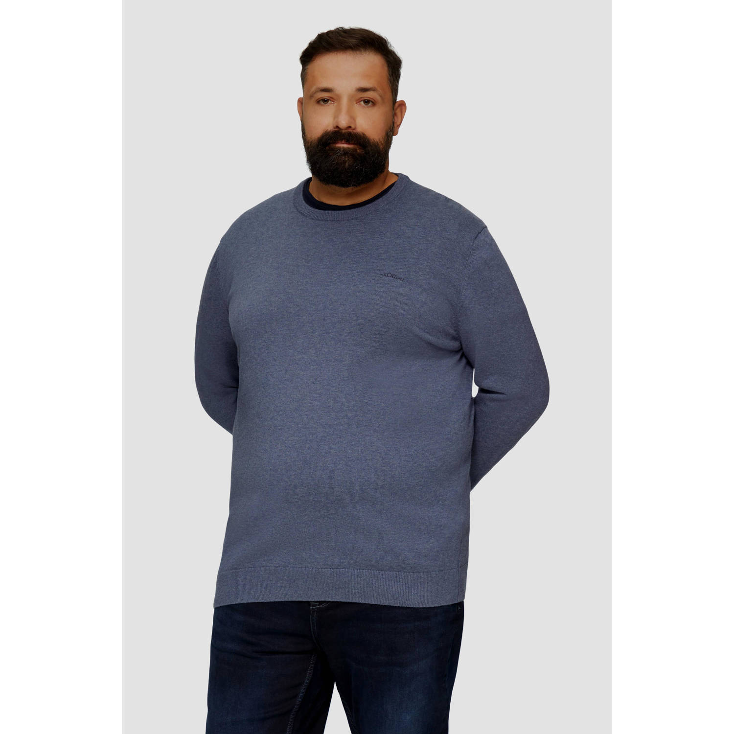 S.Oliver Big Size pullover blauw