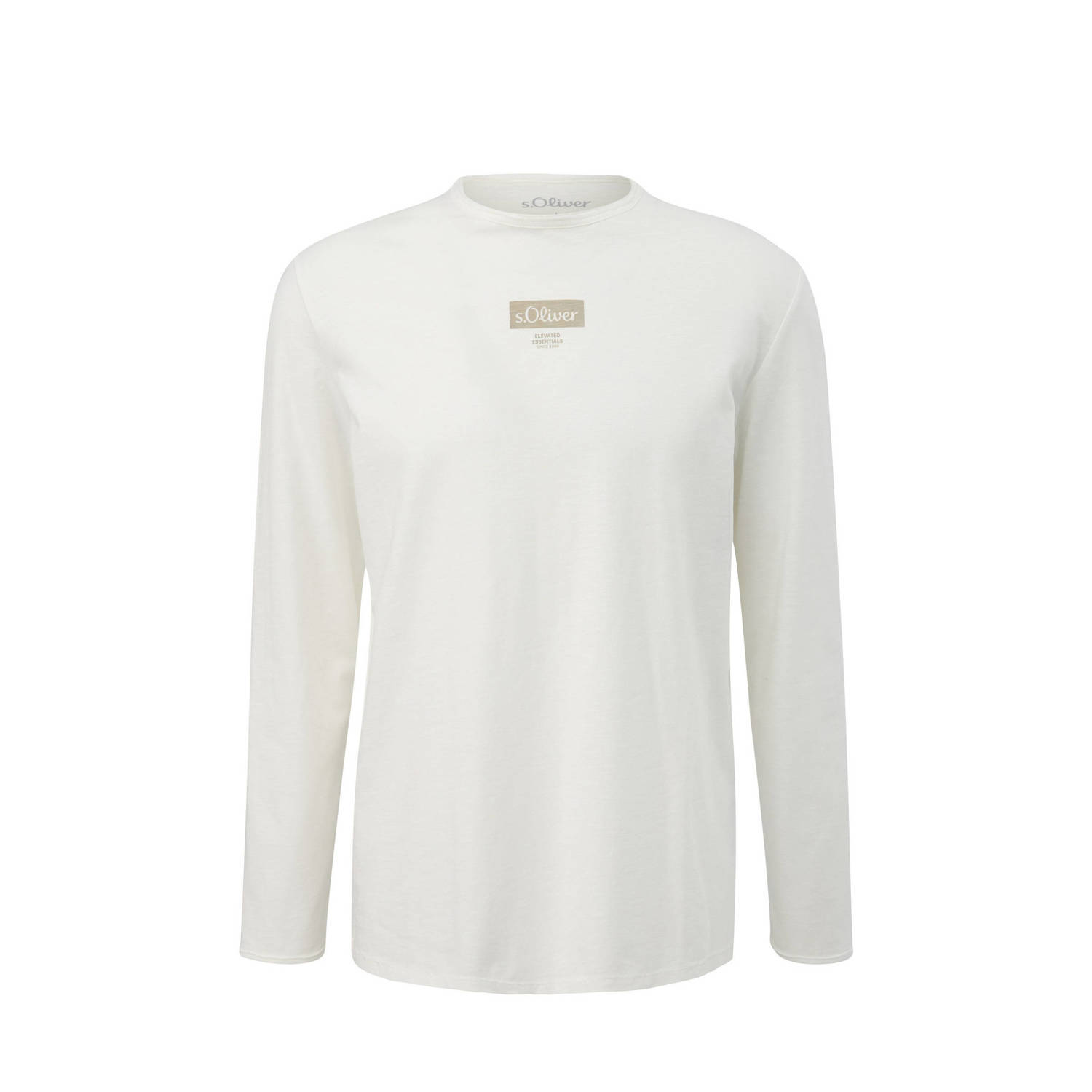 S.Oliver longsleeve met printopdruk wit