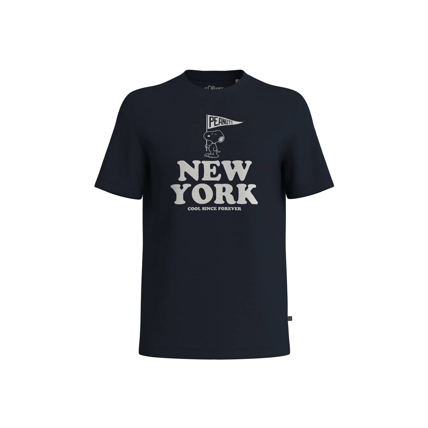 s.Oliver T-shirt met printopdruk marine