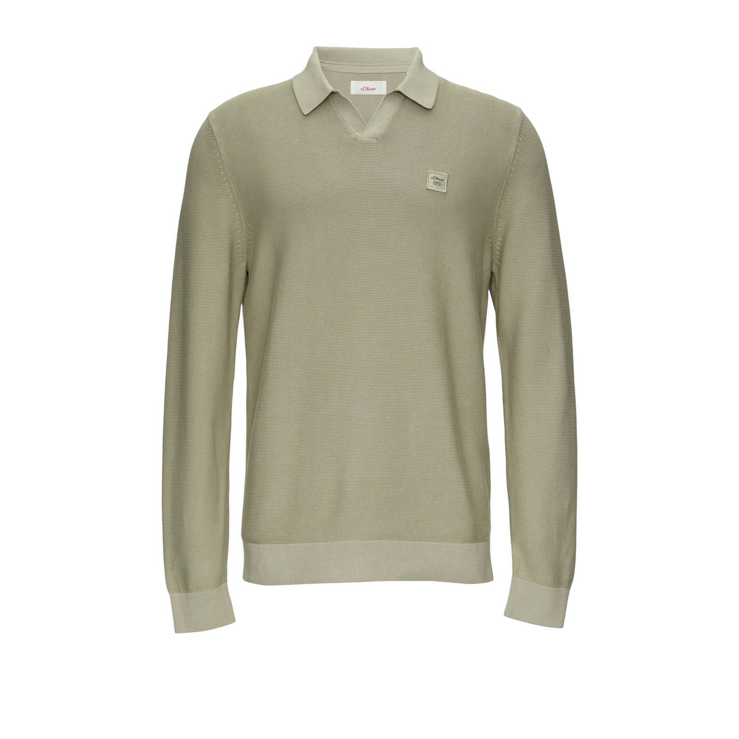 S.Oliver RED LABEL Regular fit gebreide pullover met labelpatch