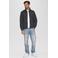 s.Oliver sweatvest met logo antraciet