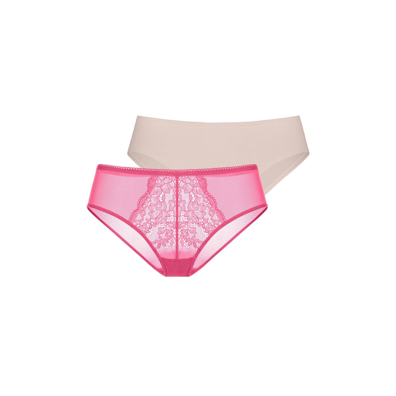 Dorina hipster Norissa (set van 2) fuchsia beige