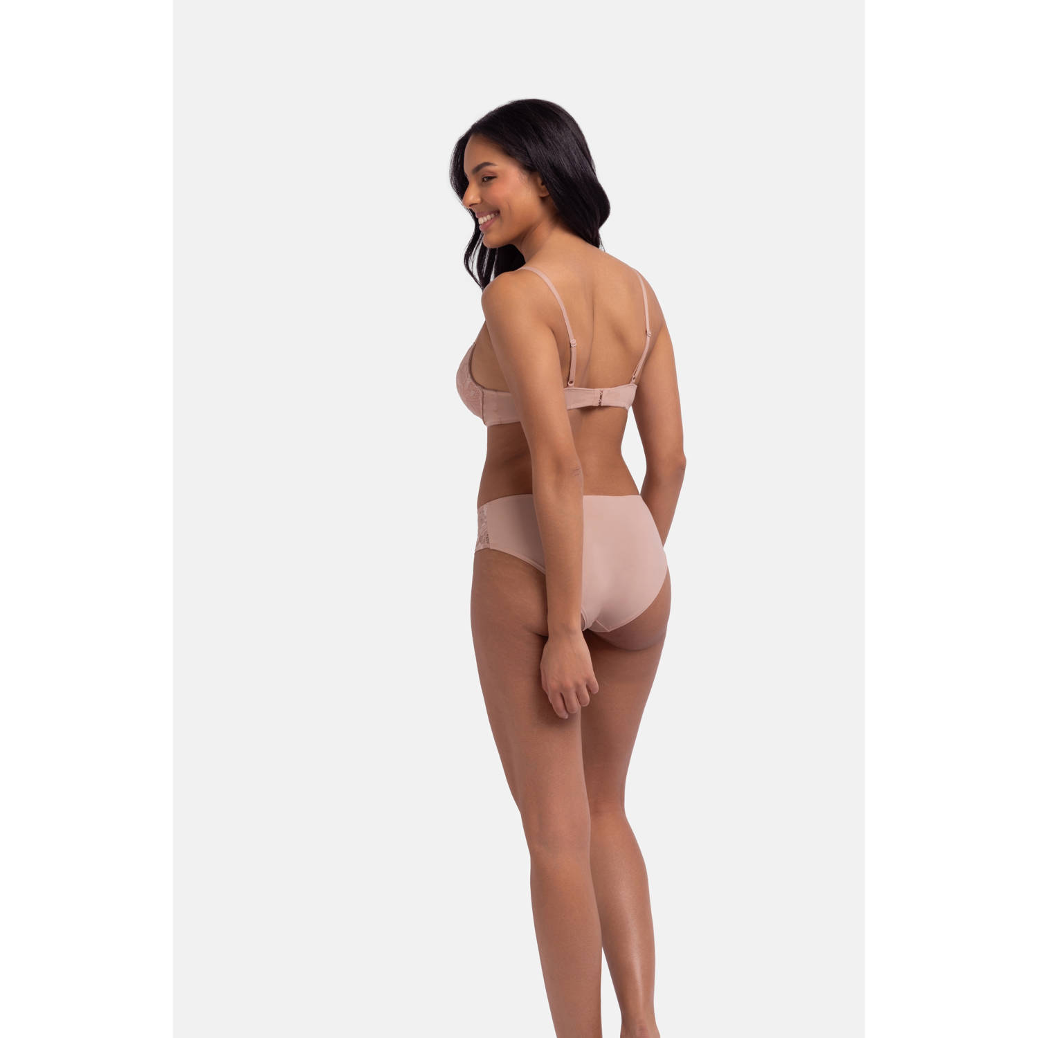 Dorina hipster Nadia (set van 2) oudroze zwart