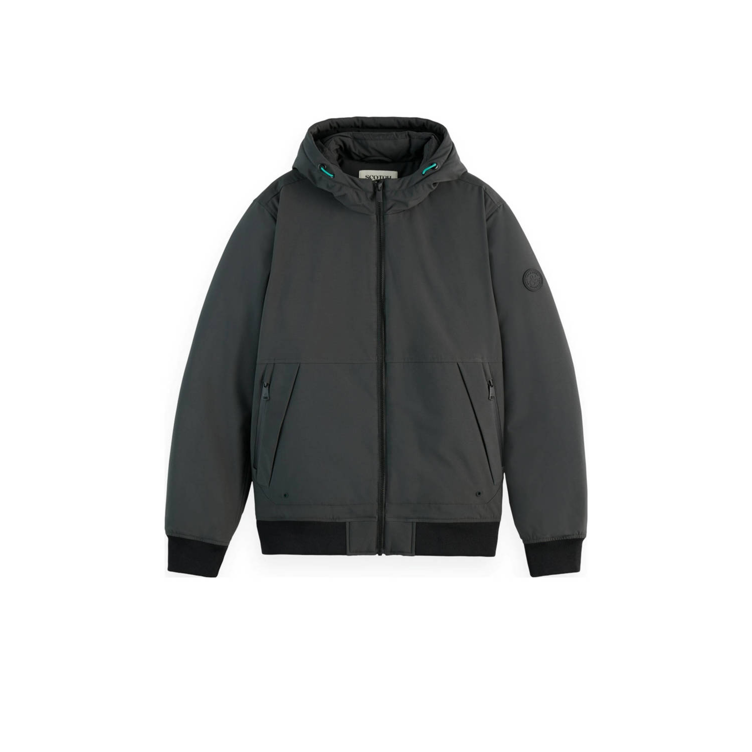 Scotch & Soda Classic Stretch Hooded Softshell Heren