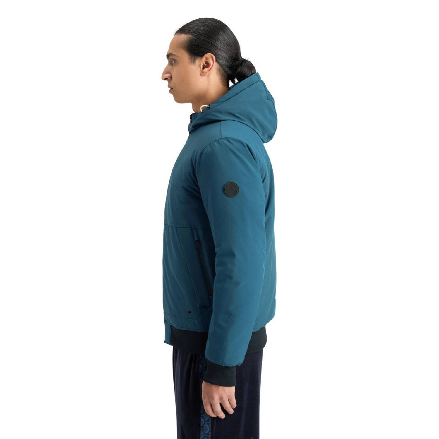 Scotch & Soda softshell jas blauw