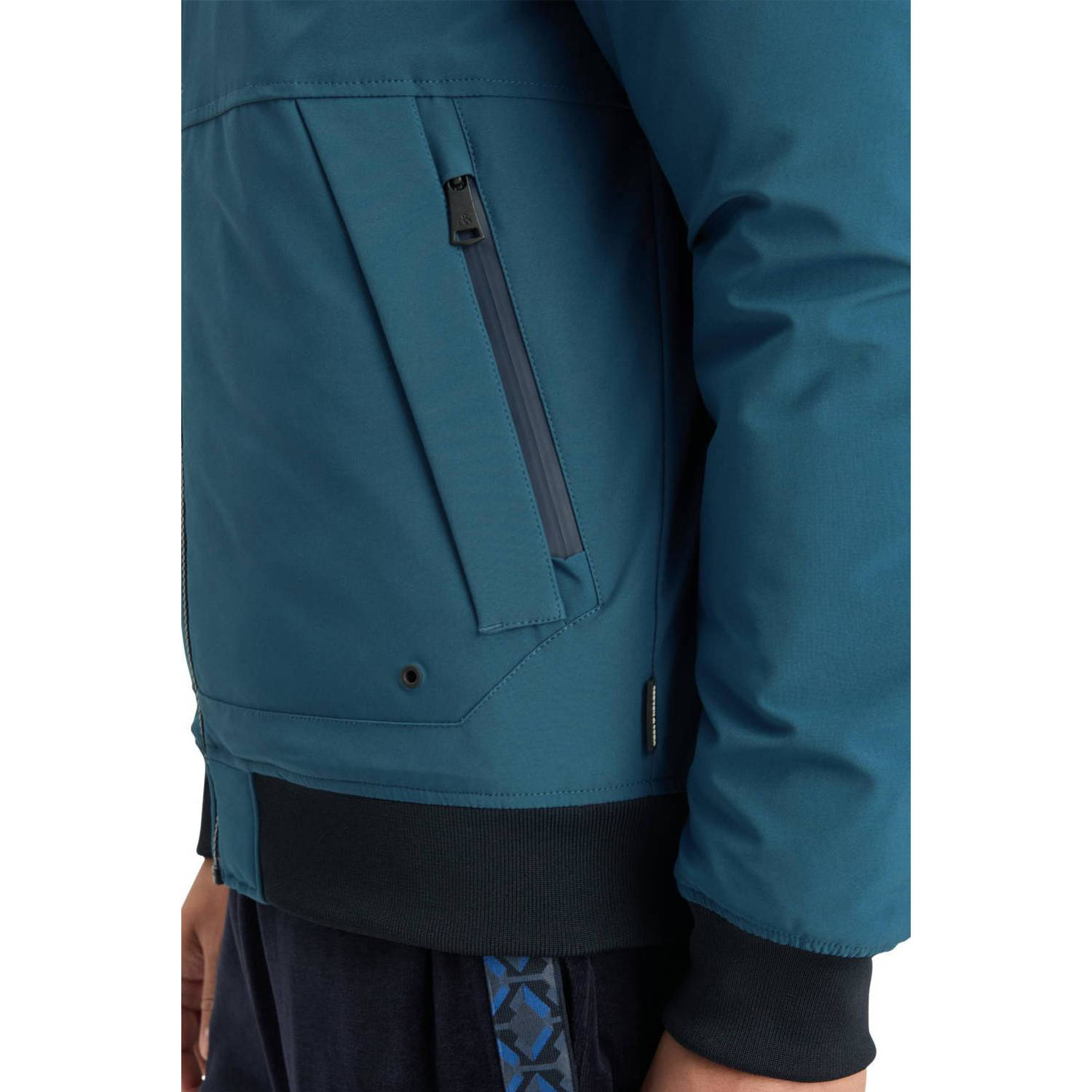 Scotch & Soda softshell jas blauw