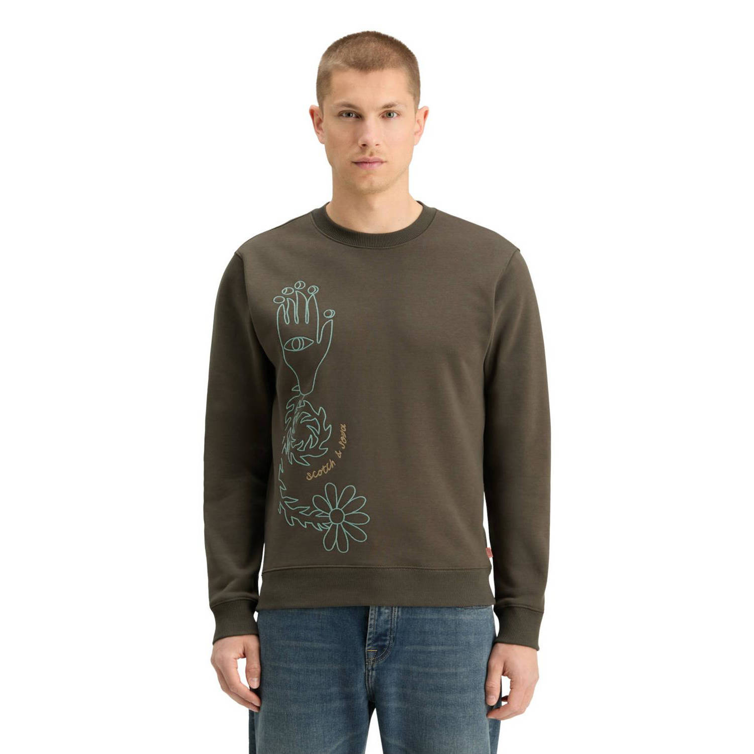 Scotch & Soda pullover bruin