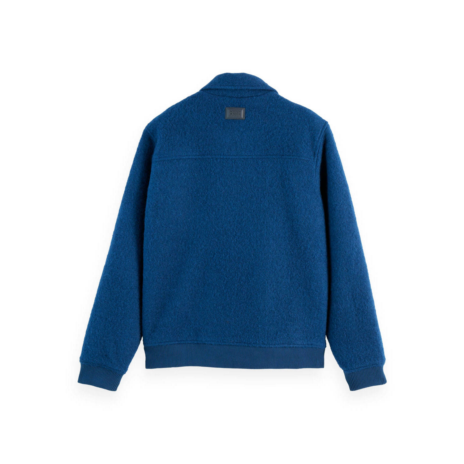 Scotch & Soda bomberjack met wol blauw