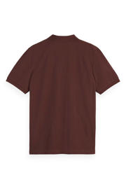 thumbnail: Scotch & Soda regular fit polo met logo donkerrood
