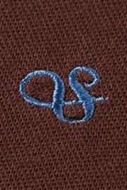 thumbnail: Scotch & Soda regular fit polo met logo donkerrood