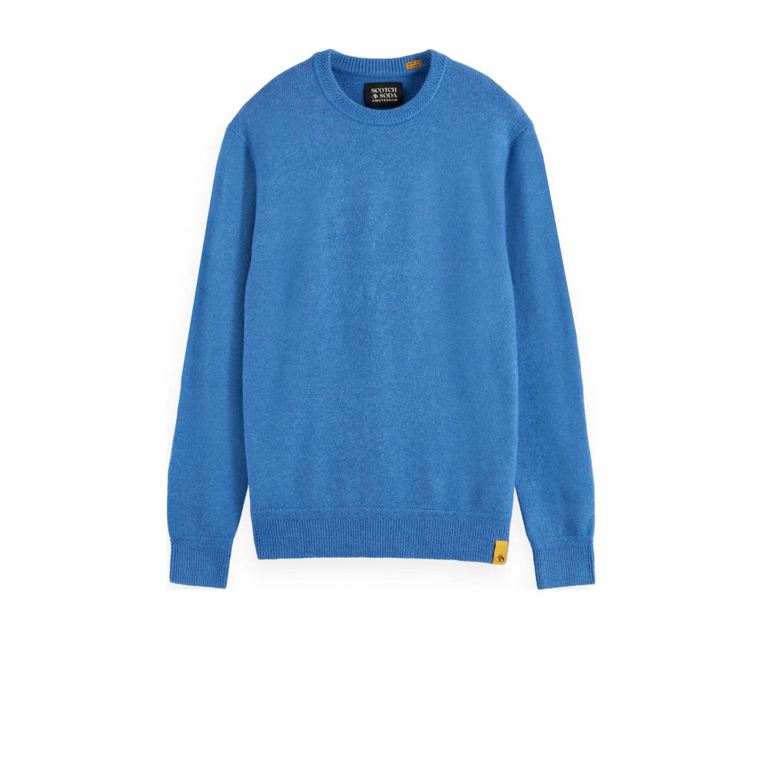 SCOTCH & SODA Heren Truien & Vesten Soft Knit Regular Fit Sweater Blauw