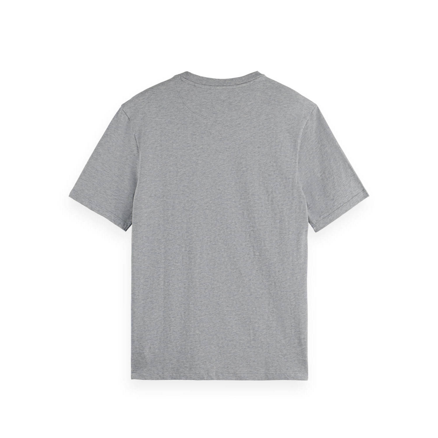 Scotch & Soda regular fit T-shirt met logo grey melange
