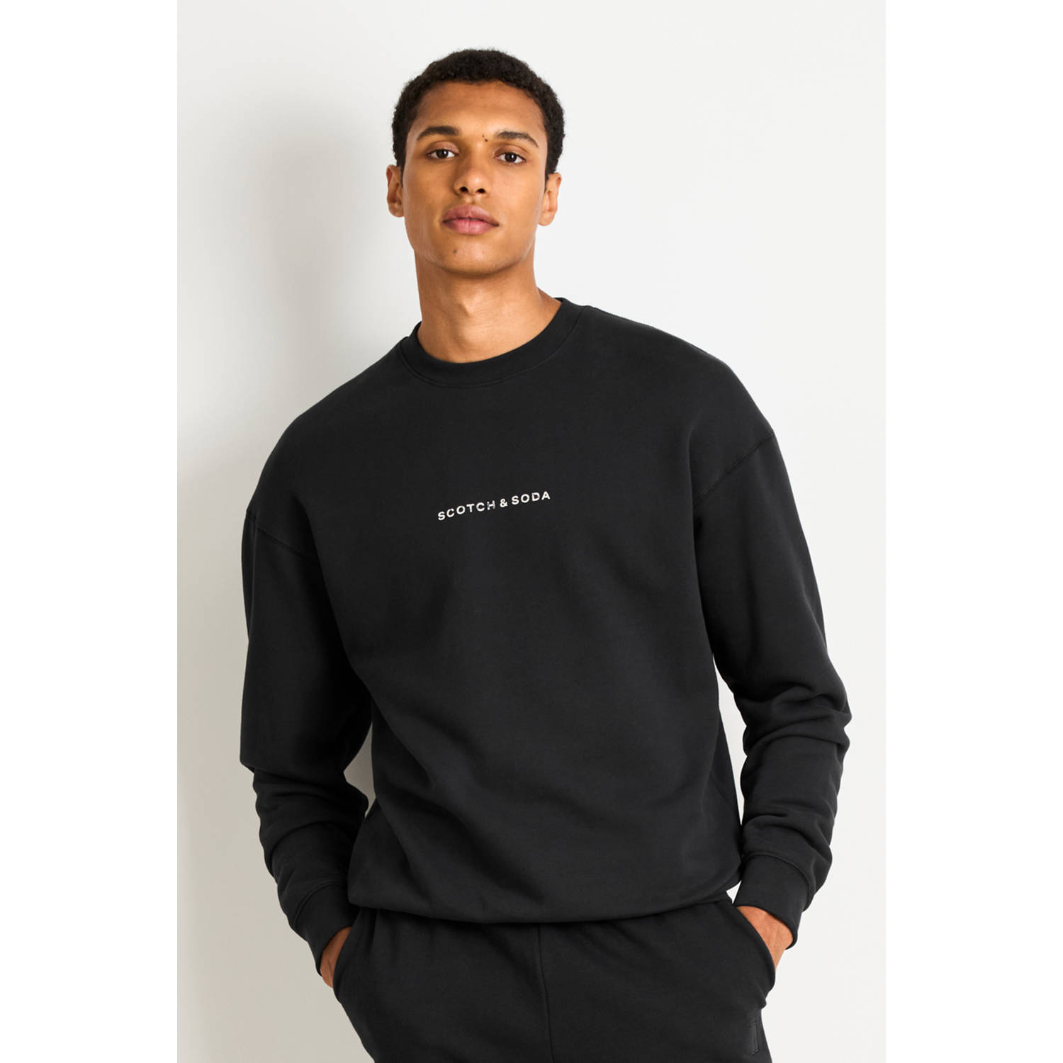 Scotch & Soda sweater zwart