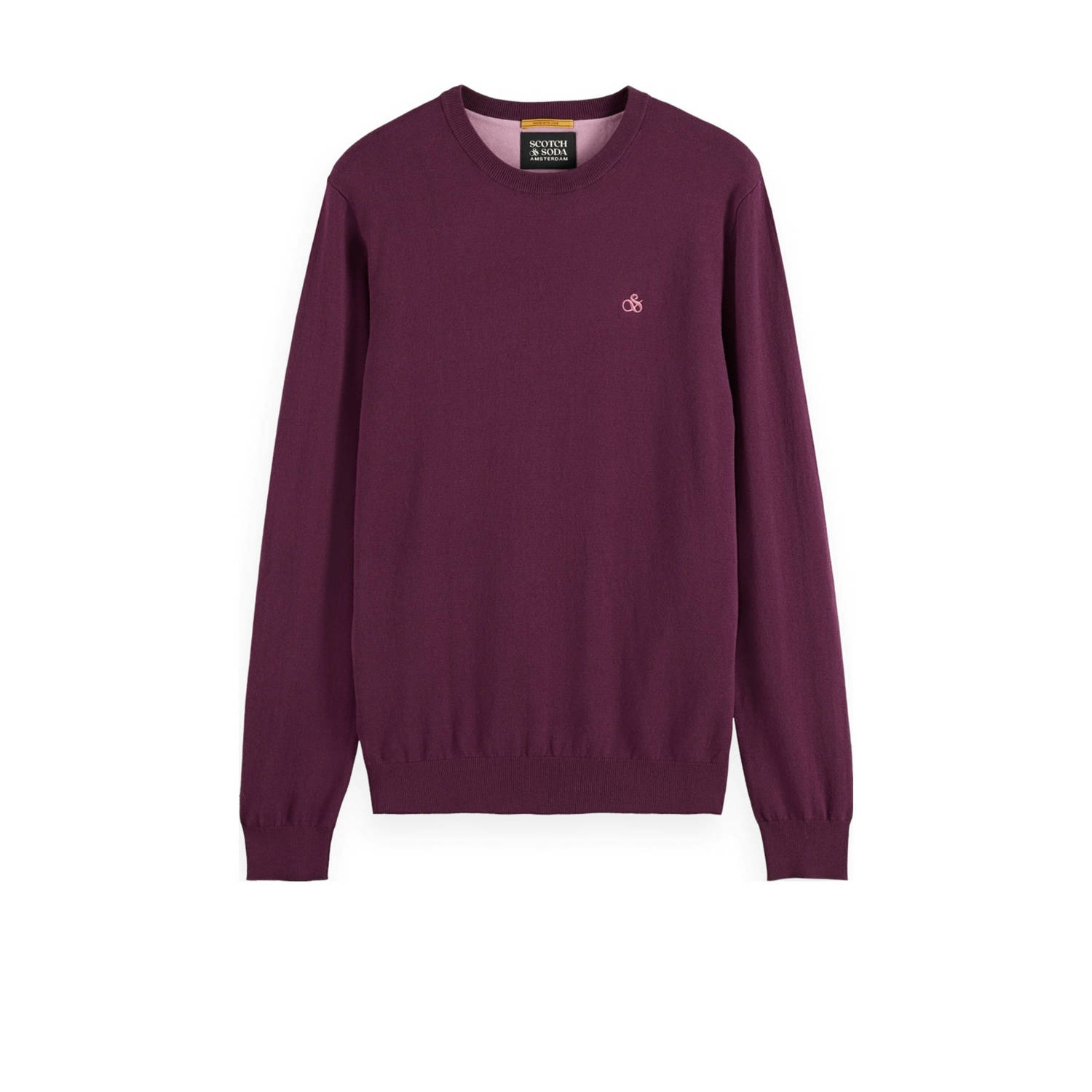 SCOTCH & SODA Heren Truien & Vesten Essential Viscose Sweater Rood