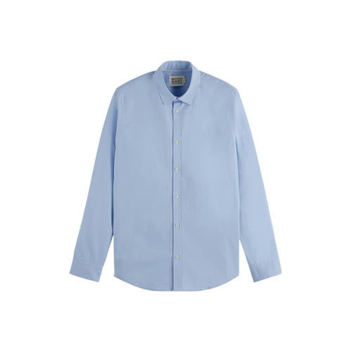 Scotch & Soda regular fit overhemd medium blue afbeelding