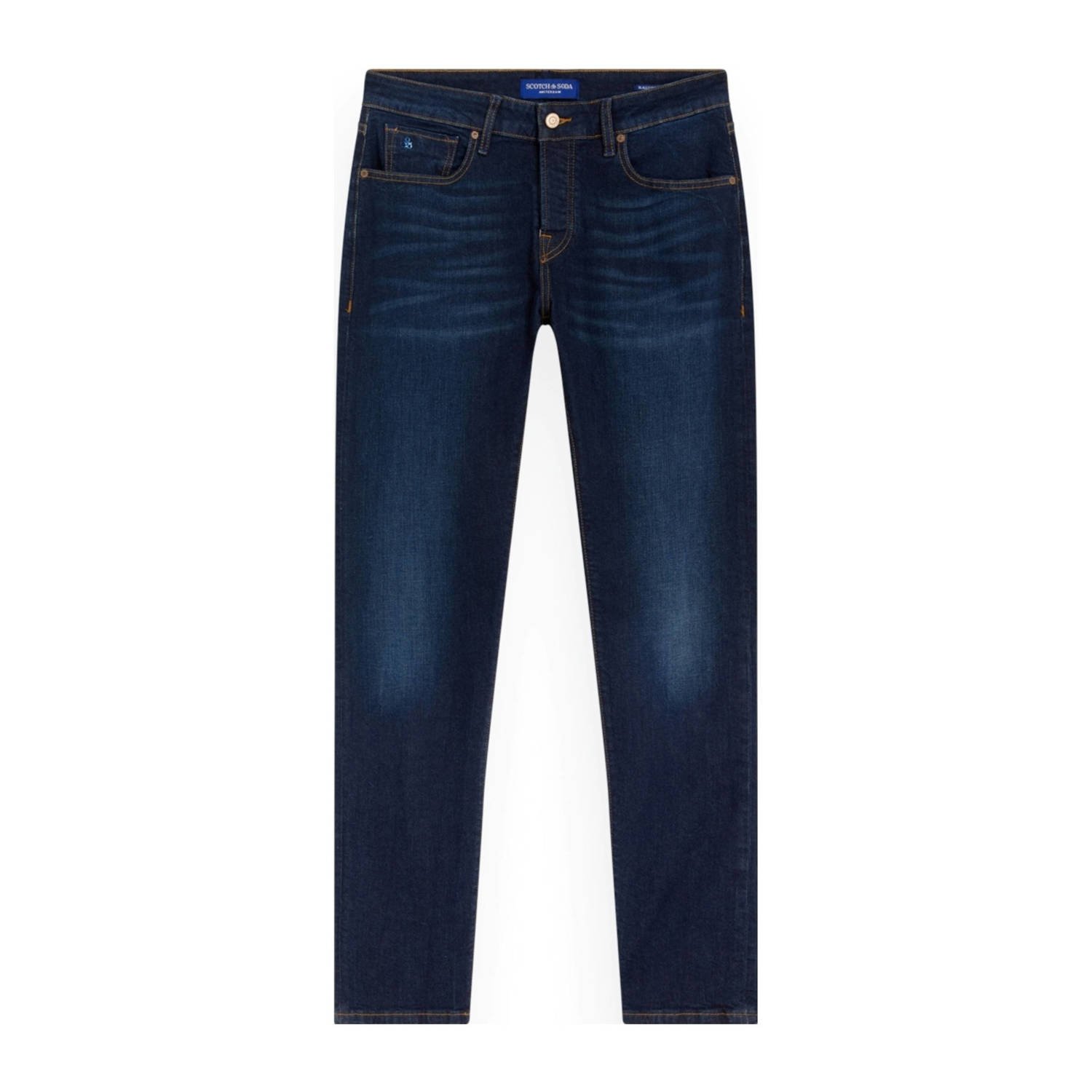 Scotch & Soda Donkere Denim Straight-Cut Jeans Blue Heren