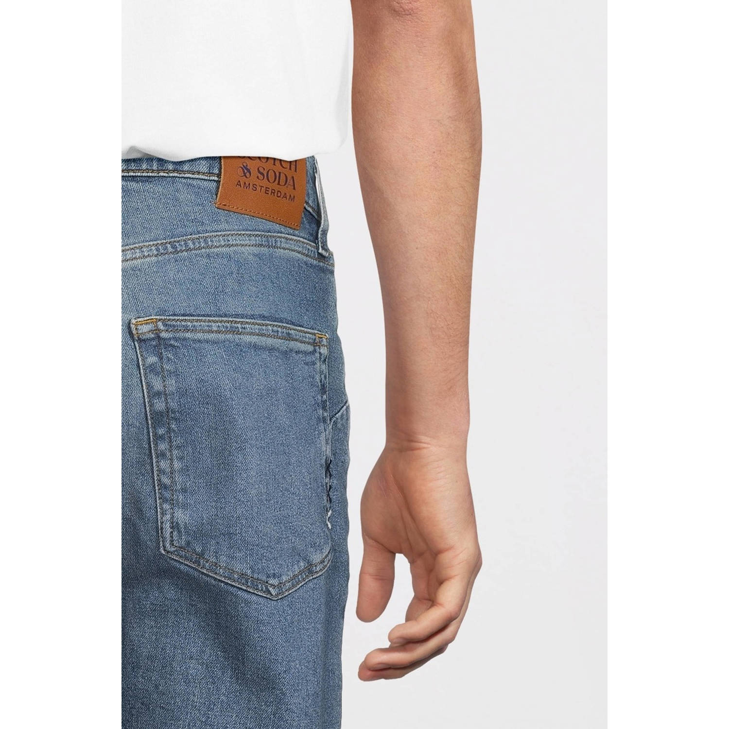Scotch & Soda straight leg jeans The Zee medium blue denim
