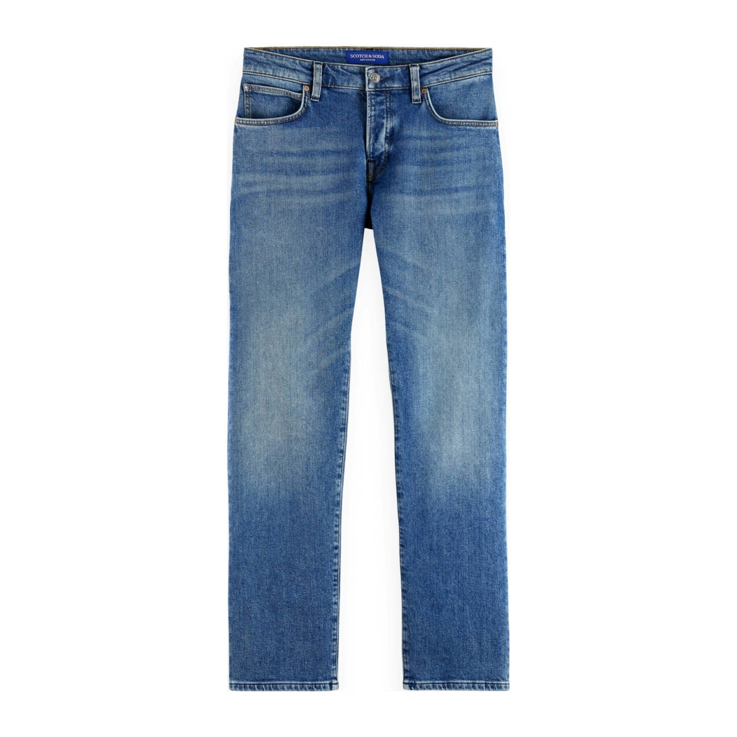 SCOTCH & SODA Heren Jeans Core The Zee Straight Fit Jeans Blauw