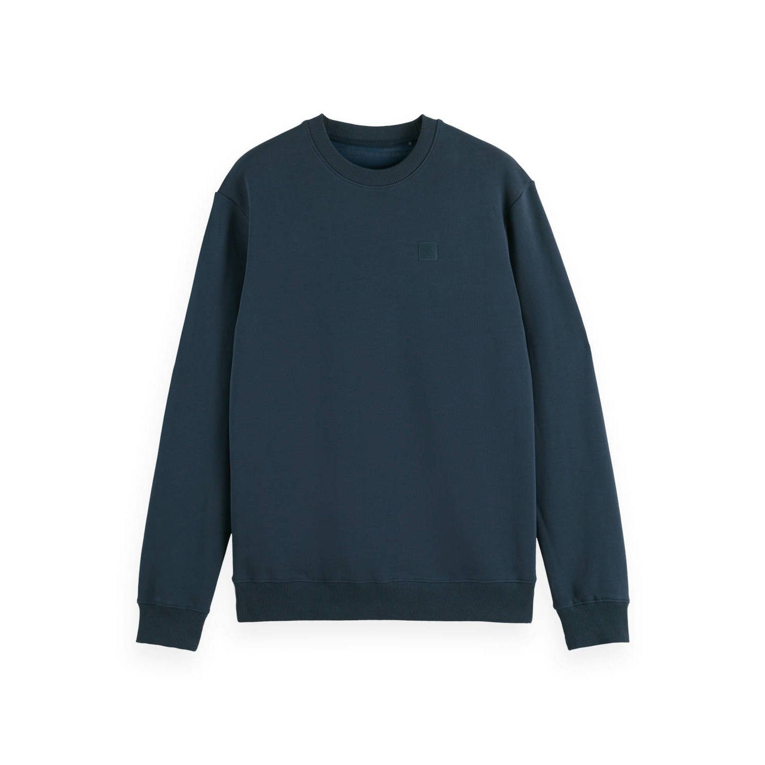 SCOTCH & SODA Heren Truien & Vesten Core Logo Sweatshirt Donkerblauw