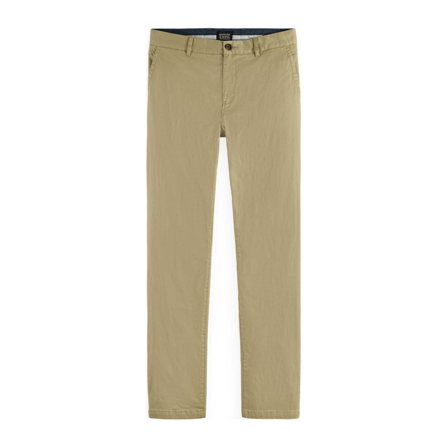 SCOTCH & SODA Heren Broeken Stuart Stretch Cotton Chino Zand
