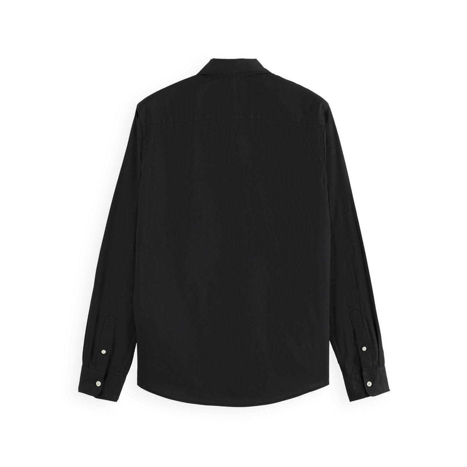 Scotch & Soda regular fit overhemd met logo zwart