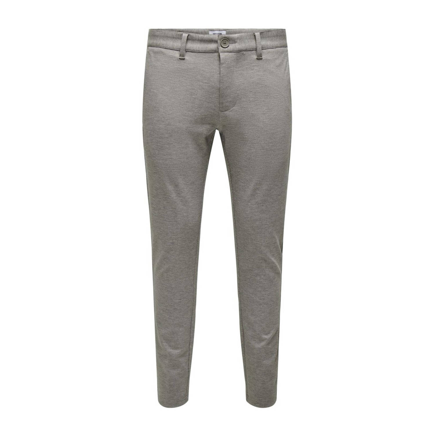 Only & Sons Tapered fit broek met knoop- en ritssluiting model 'MARK'