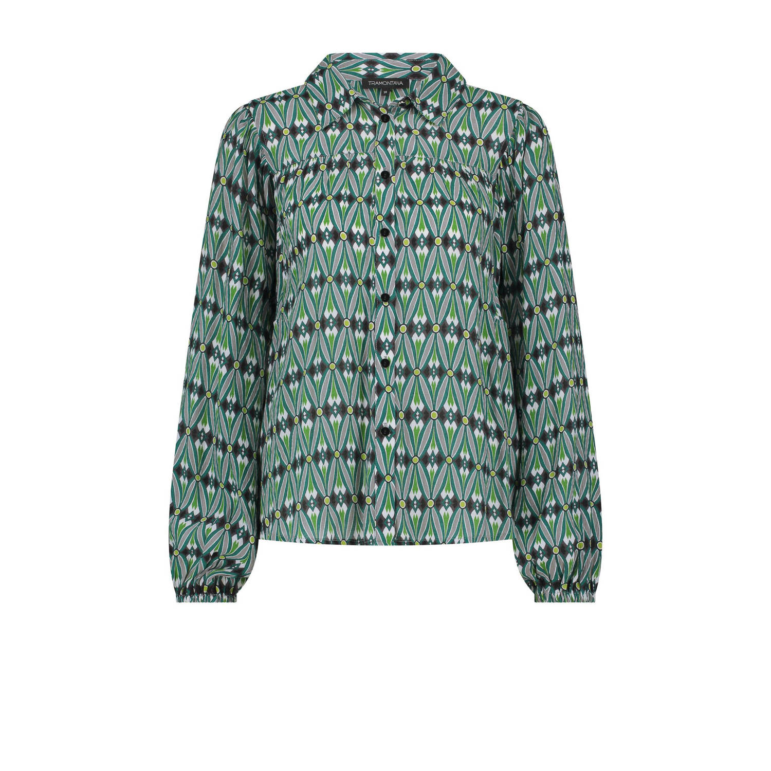 Tramontana Winter Criss Cross Blouse Green Dames