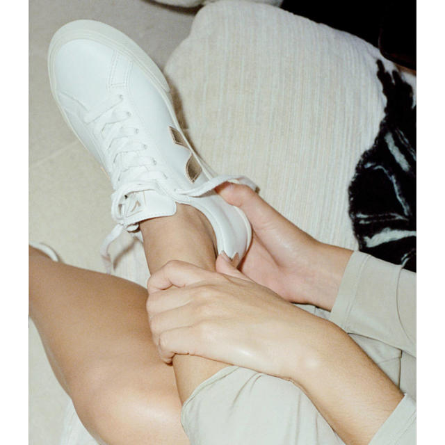 Multicolore Leren Sneakers - Wit Platine Veja ; White ; Dames White
