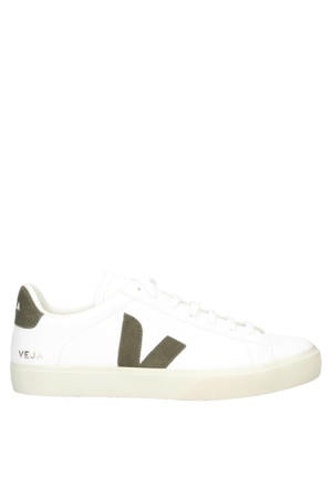 Campo leren sneakers wit/kaki