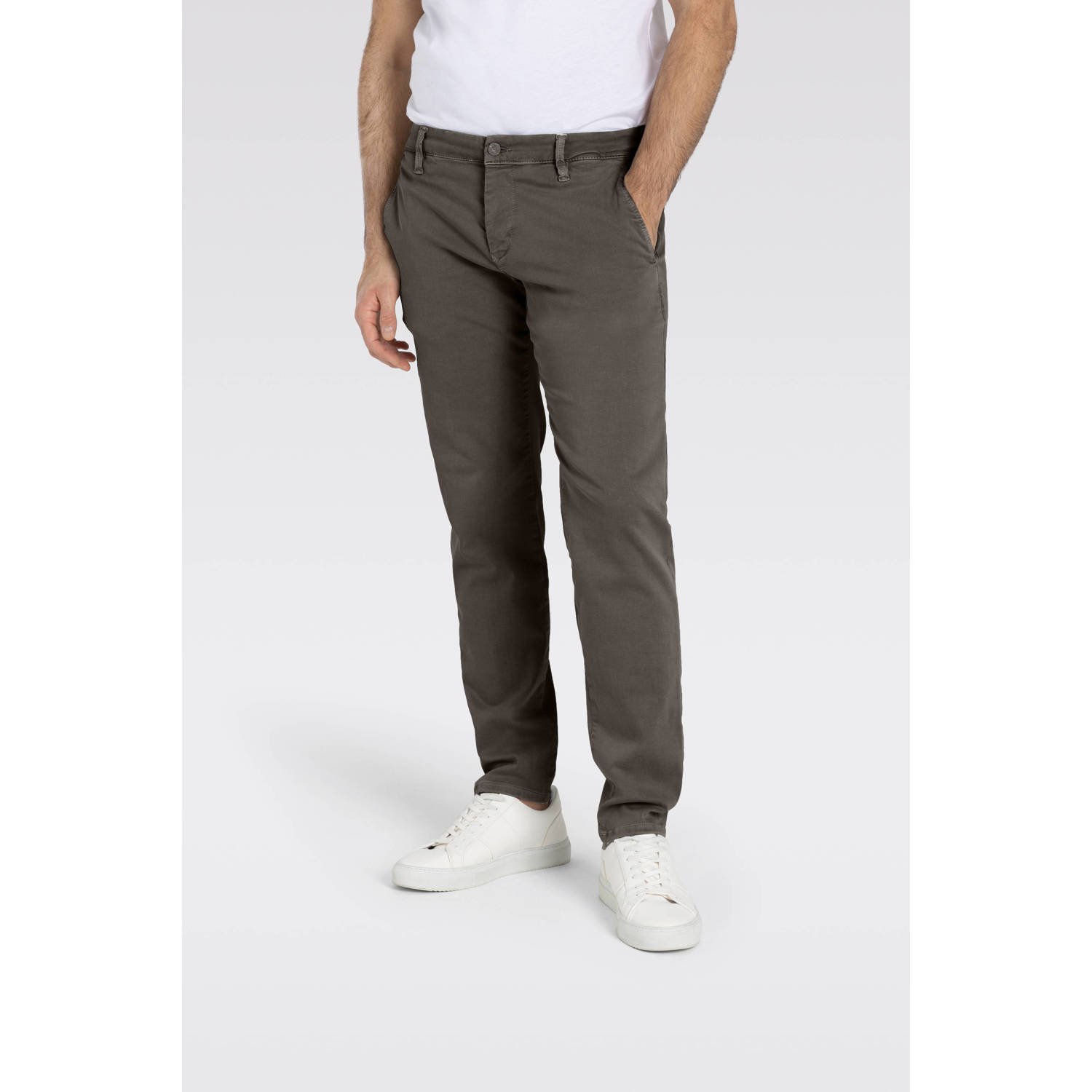 MAC Regular fit chino met steekzakken opzij model 'Lennox'