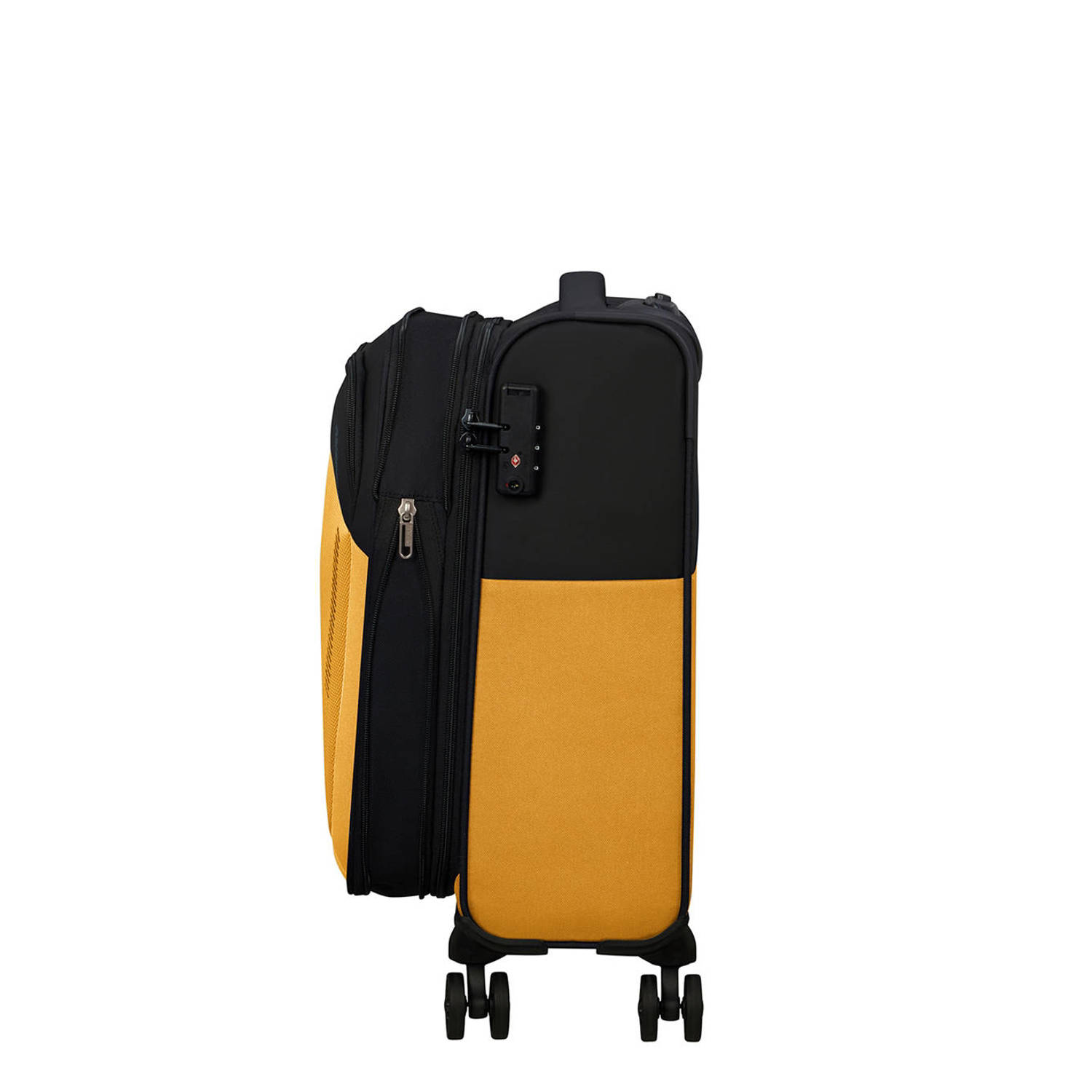American Tourister trolley Daring Dash 55 cm. Expandable geel zwart