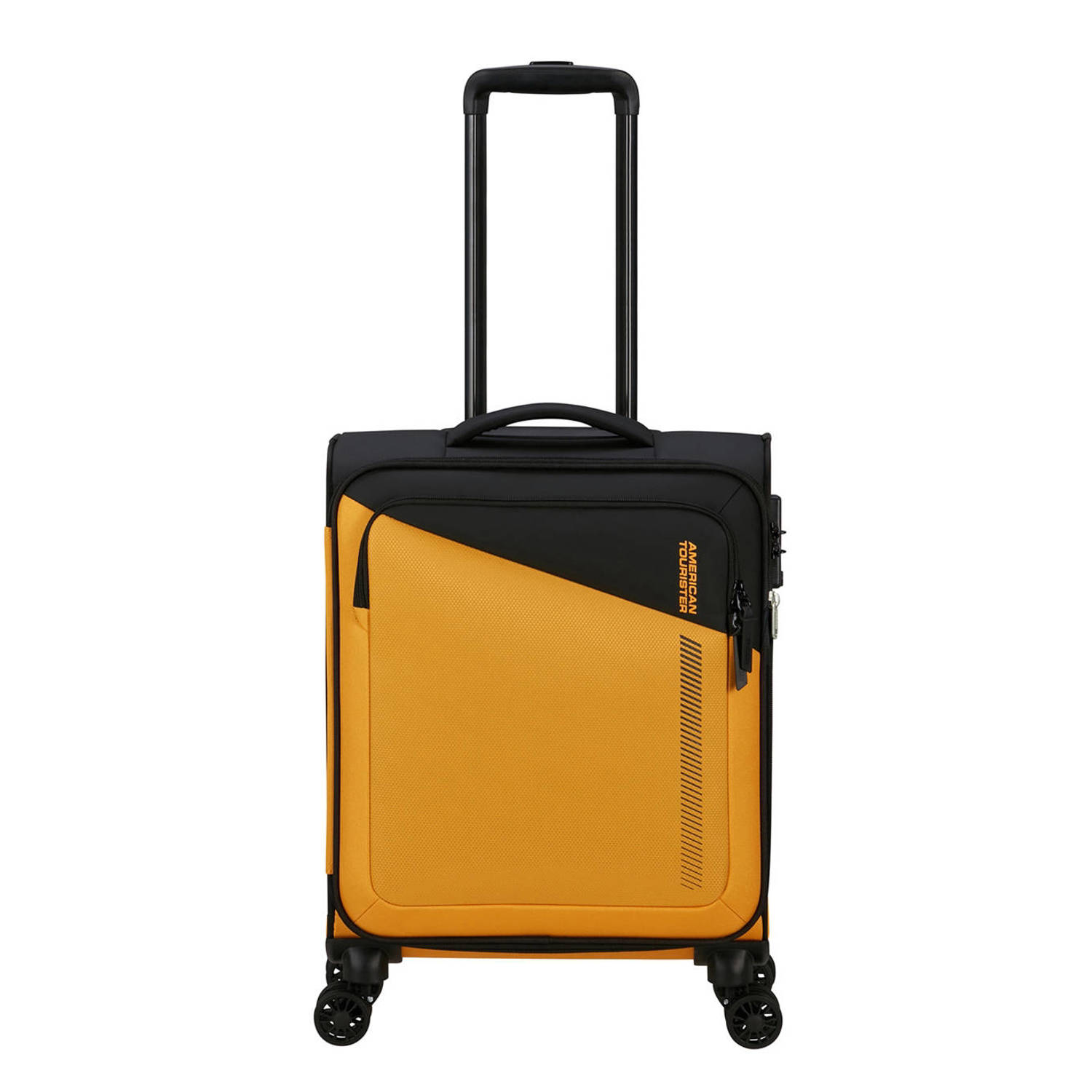 American Tourister trolley Daring Dash 55 cm. Expandable geel zwart