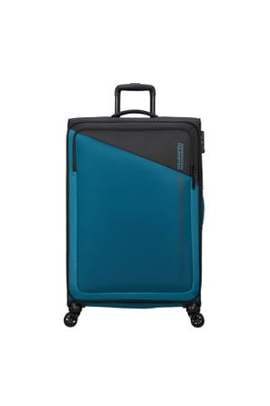 Wehkamp American Tourister trolley Daring Dash 77 cm. Expandable blauw/zwart aanbieding