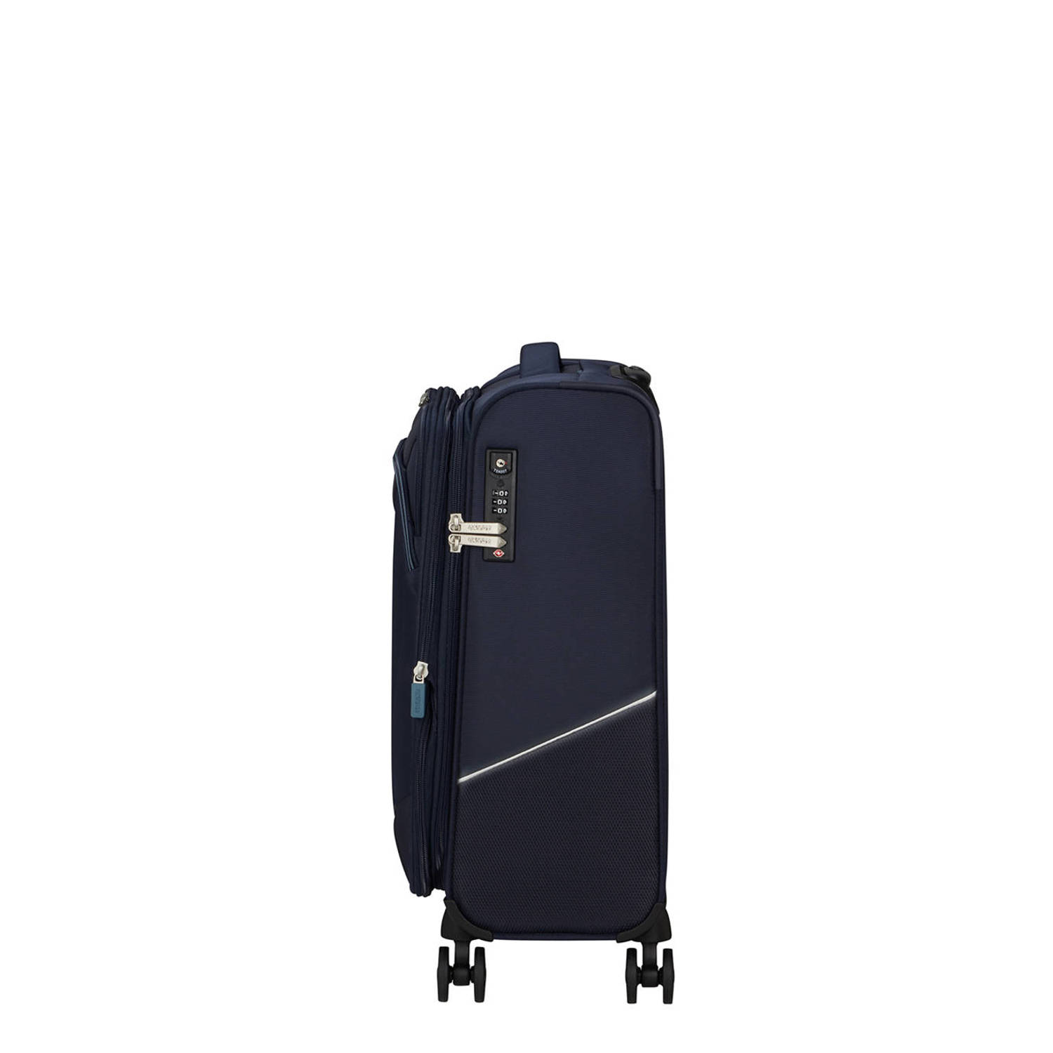 American Tourister trolley Summerride 55 cm. Expandable donkerblauw
