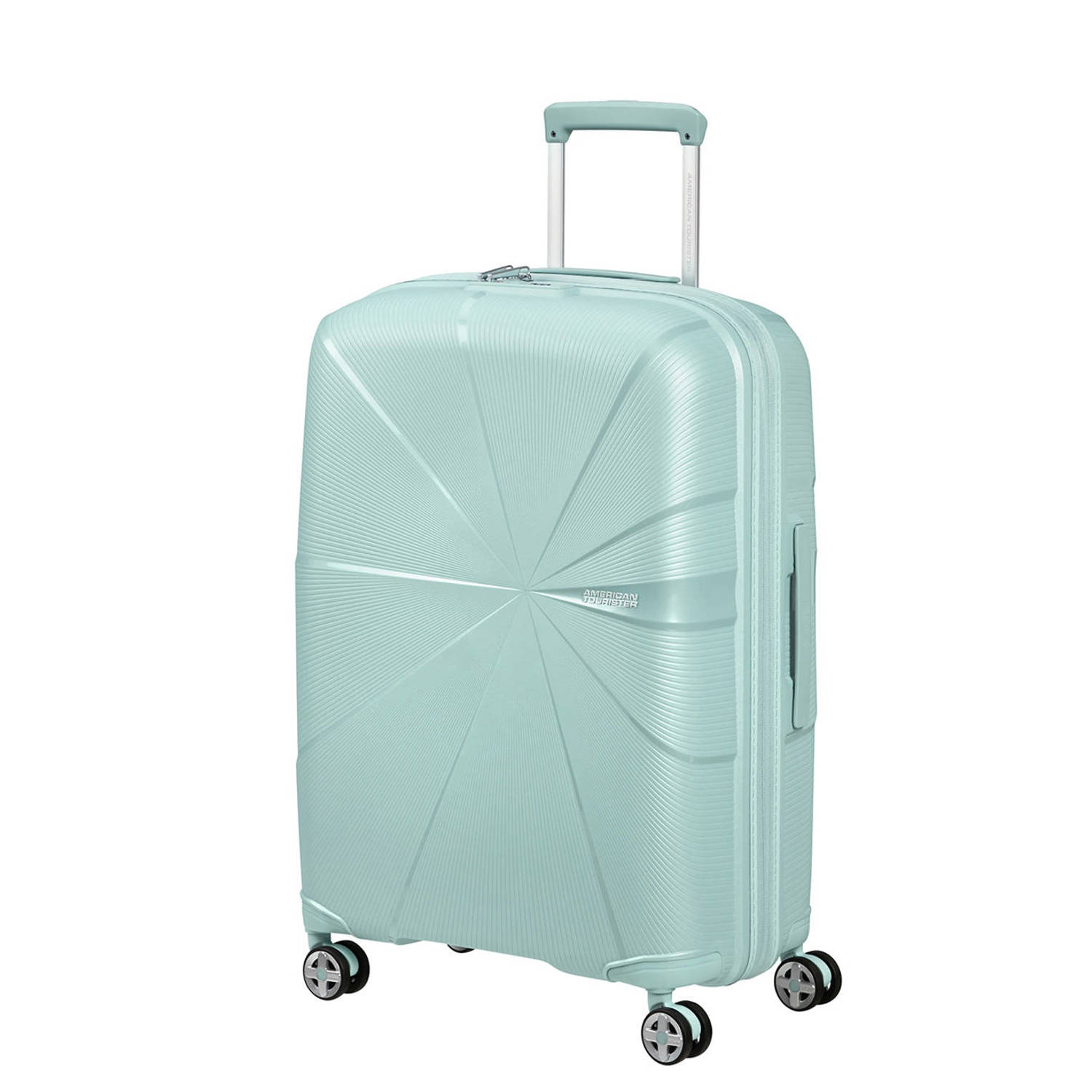 American Tourister trolley Starvibe 67 cm. Expandable lichtblauw