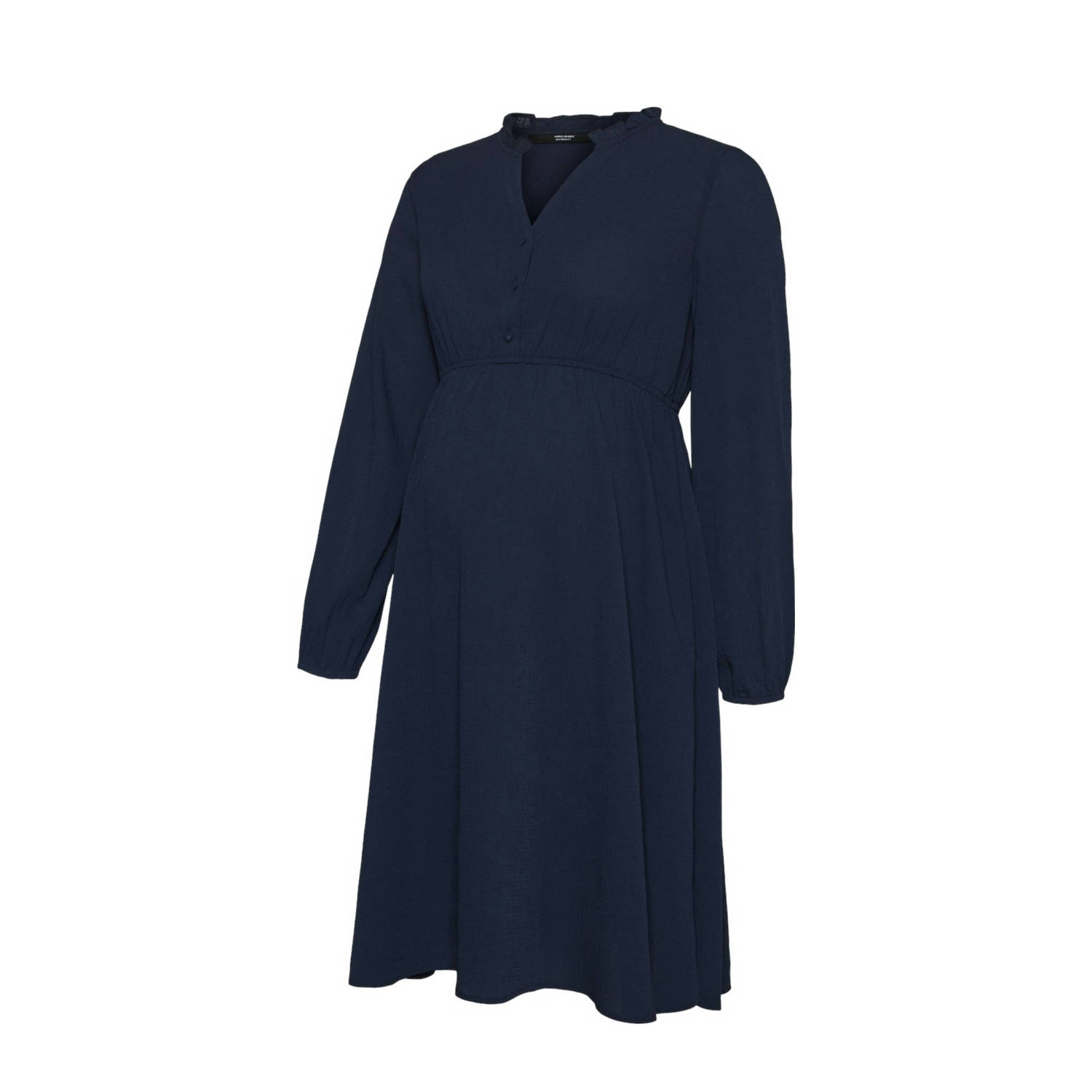 VERO MODA MATERNITY zwangerschapsjurk VMMAYA donkerblauw Dames Polyester V-hals XL