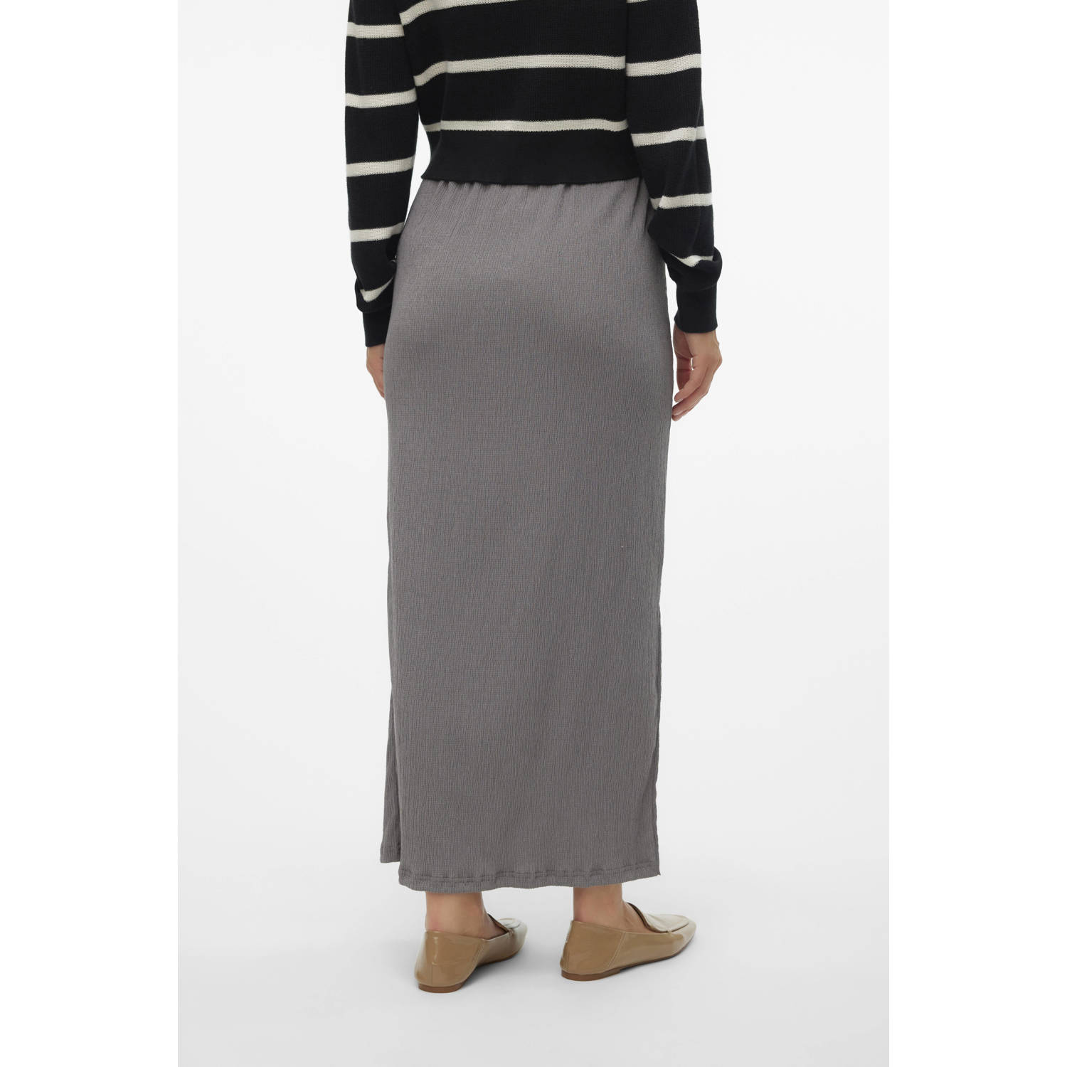 MAMALICIOUS maxi zwangerschapsrok grijs