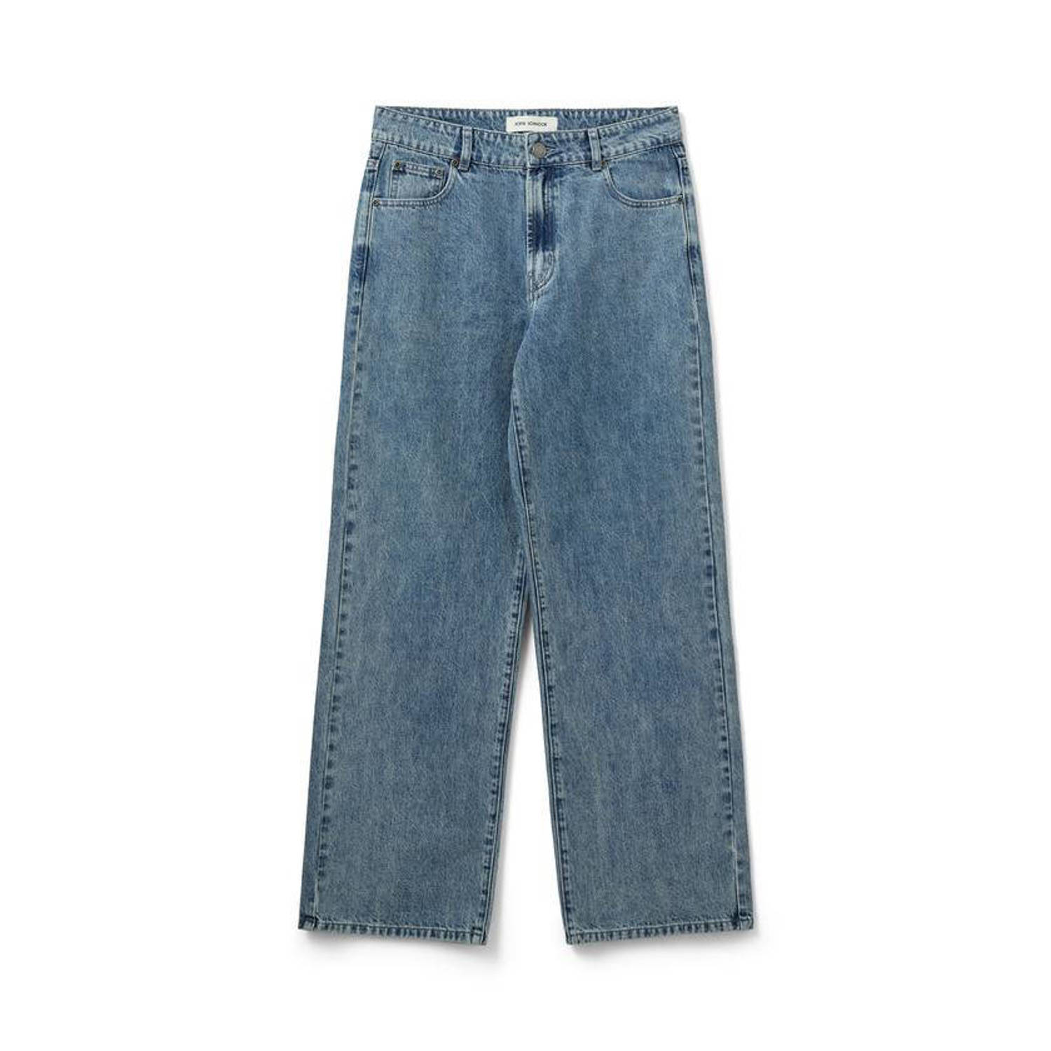 Sofie Schnoor high waist wide leg jeans medium blue denim