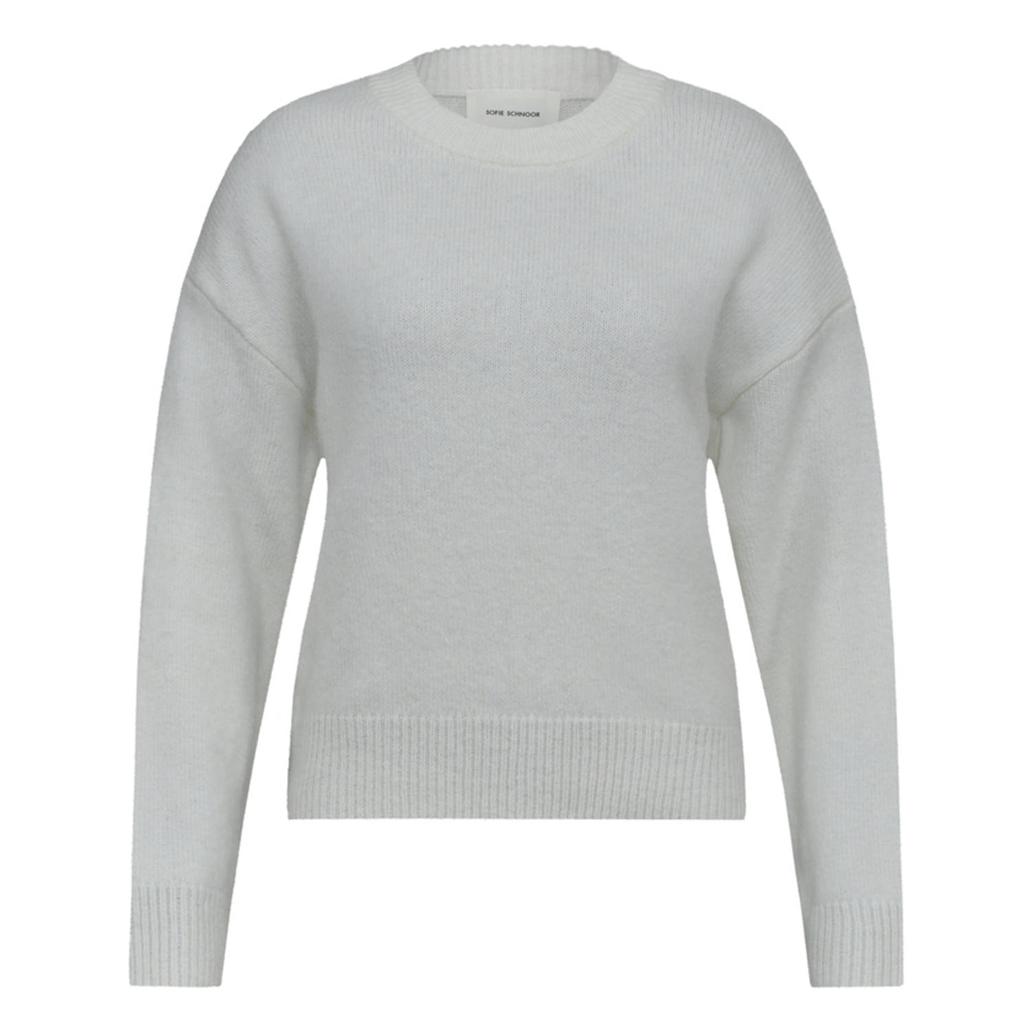 Sofie Schnoor Off White Sweater Nimasw Silhouet White Dames