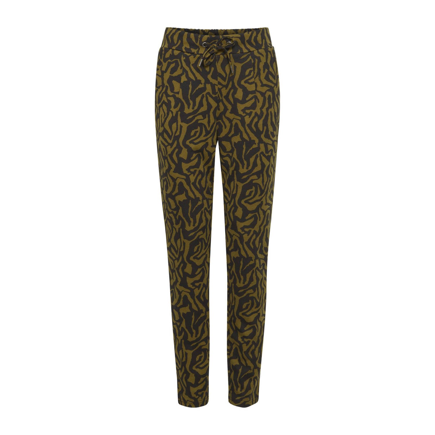B.Young relaxed fit broek met grafische print zwart bruin