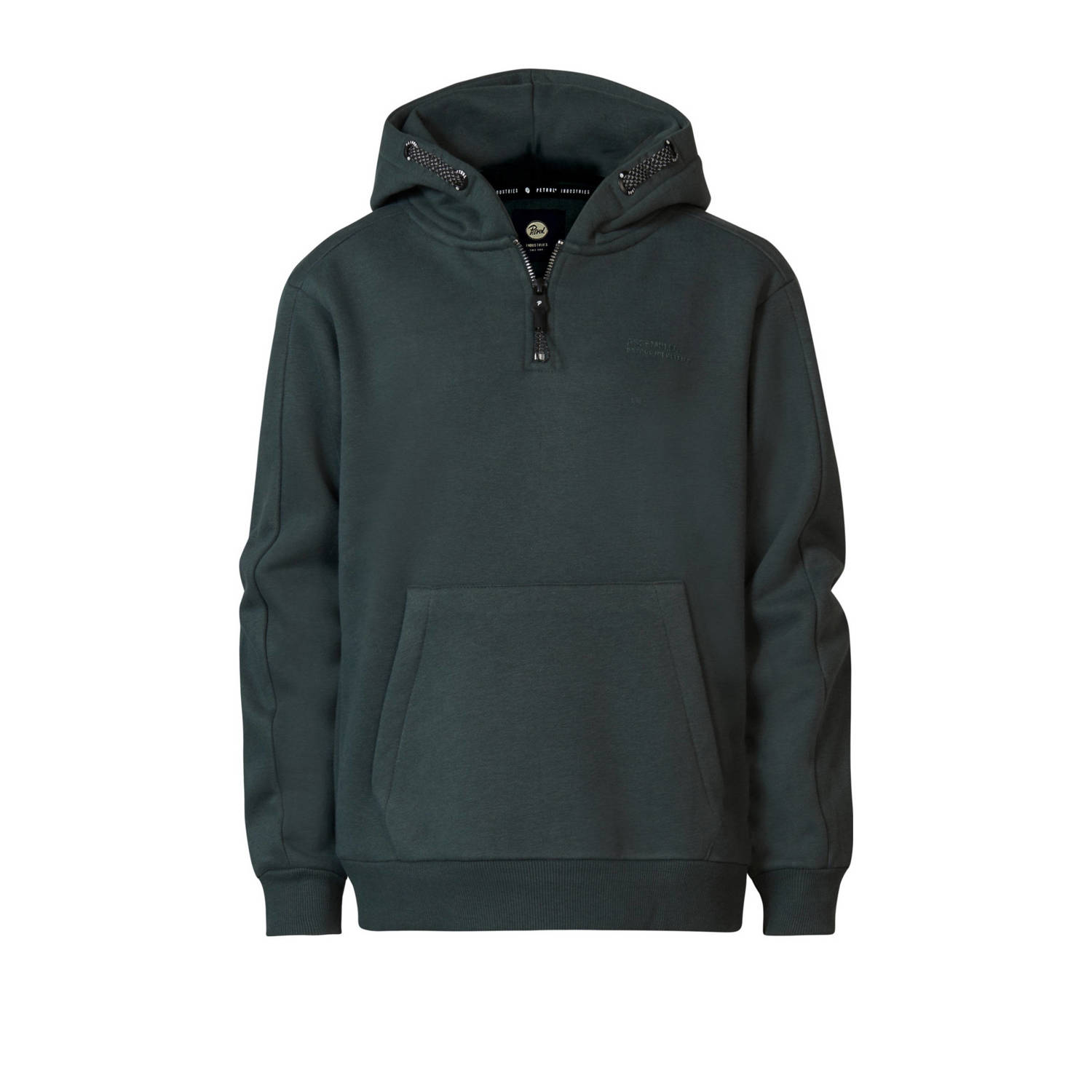 Petrol Industries hoodie groen Trui Jongens Sweat Capuchon Effen 116